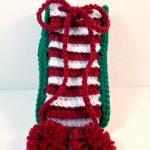 Christmas Slippers Crocheted One Size Fits All