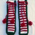 Christmas Slippers Crocheted One Size Fits All